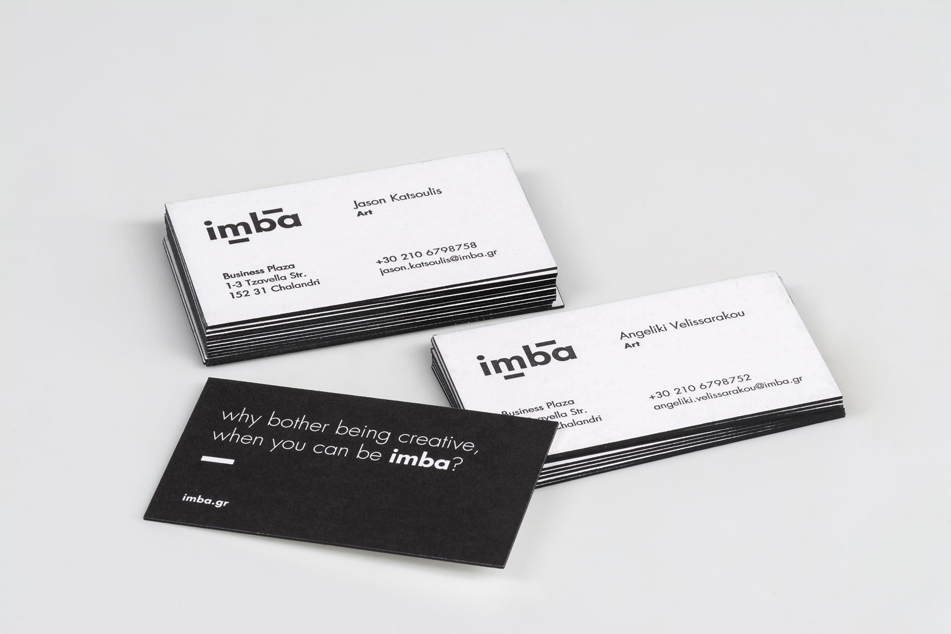 Imba business cards